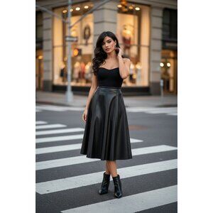 Pleated Midi Skirt (SKU#1152)